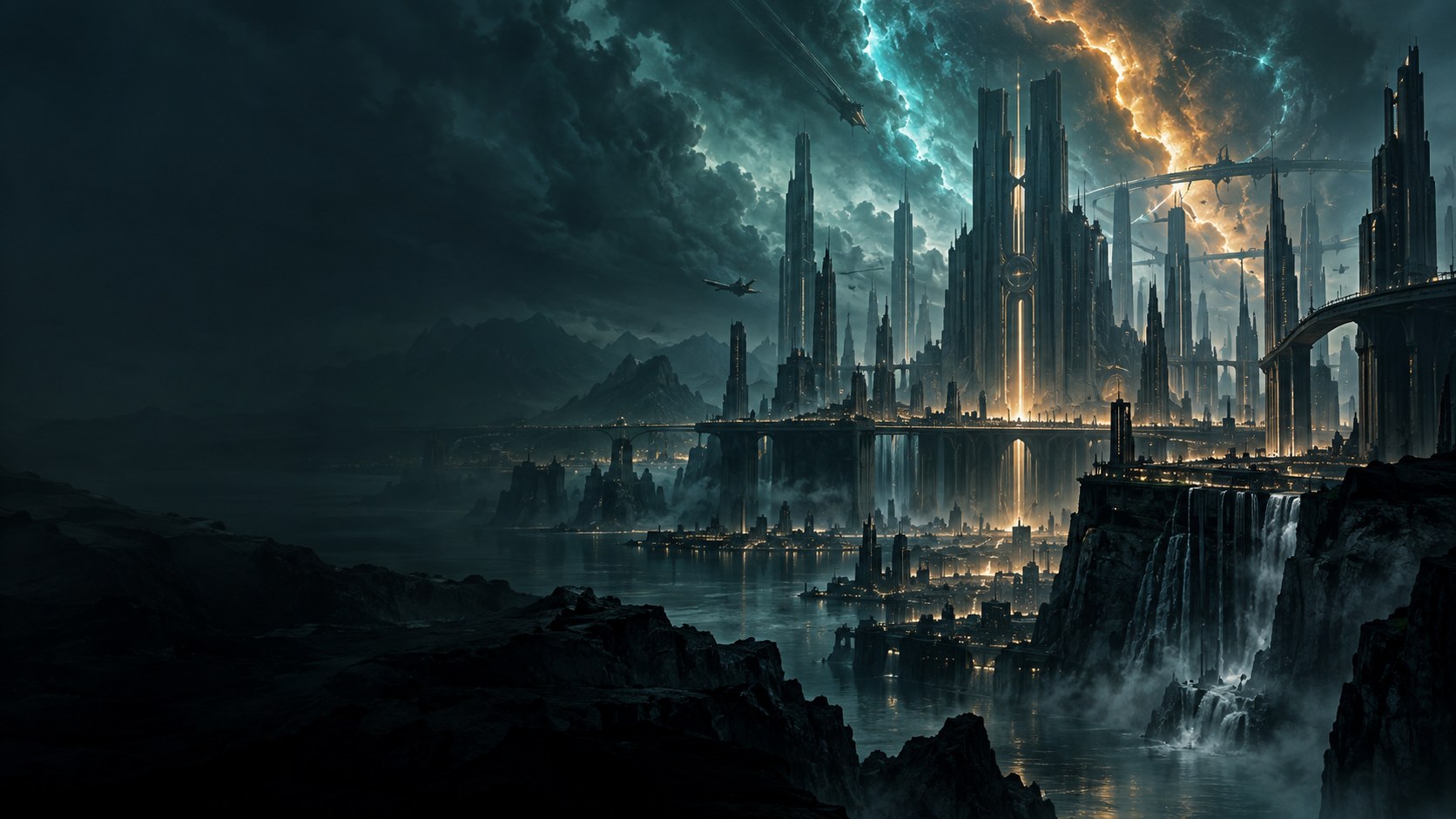 Cenário conceitual inspirado na atmosfera de Paradoxem